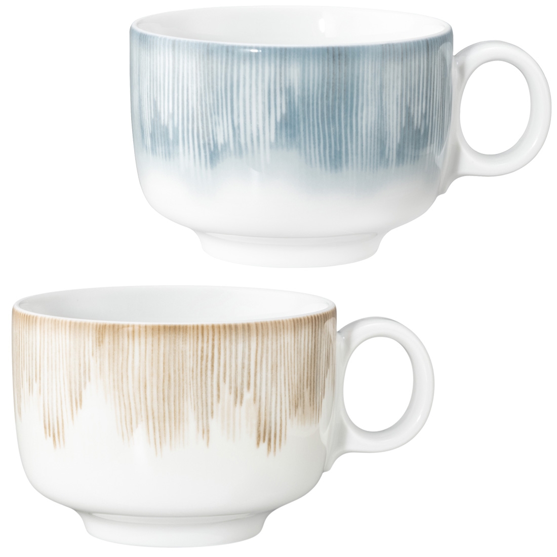 Milchkaffeetasse 0,38 L SENTO Radiate 2 Farben Seltmann Weiden 001.776557 001.776584